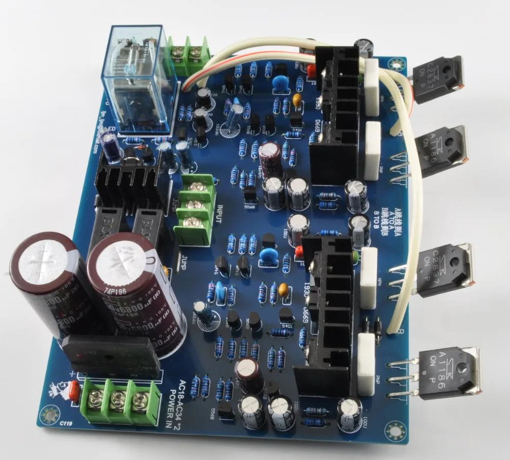 LJM MX100 SANKEN 2SA1186 2SC2837 аудио двухканальный усилитель мощности