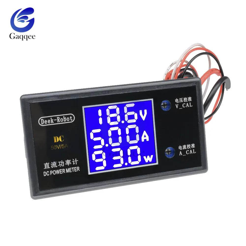 Цифровой вольтметр амперметр ваттметр измеритель напряжения и мощности с ЖК