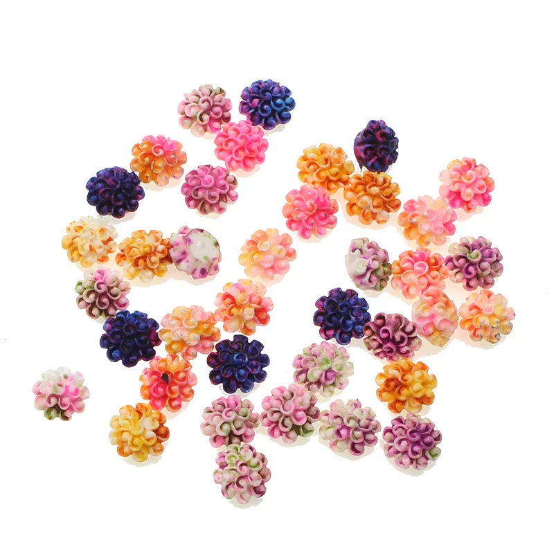 100 шт. кавайные цветы из смолы искусственное ремесло прозрачные украшения