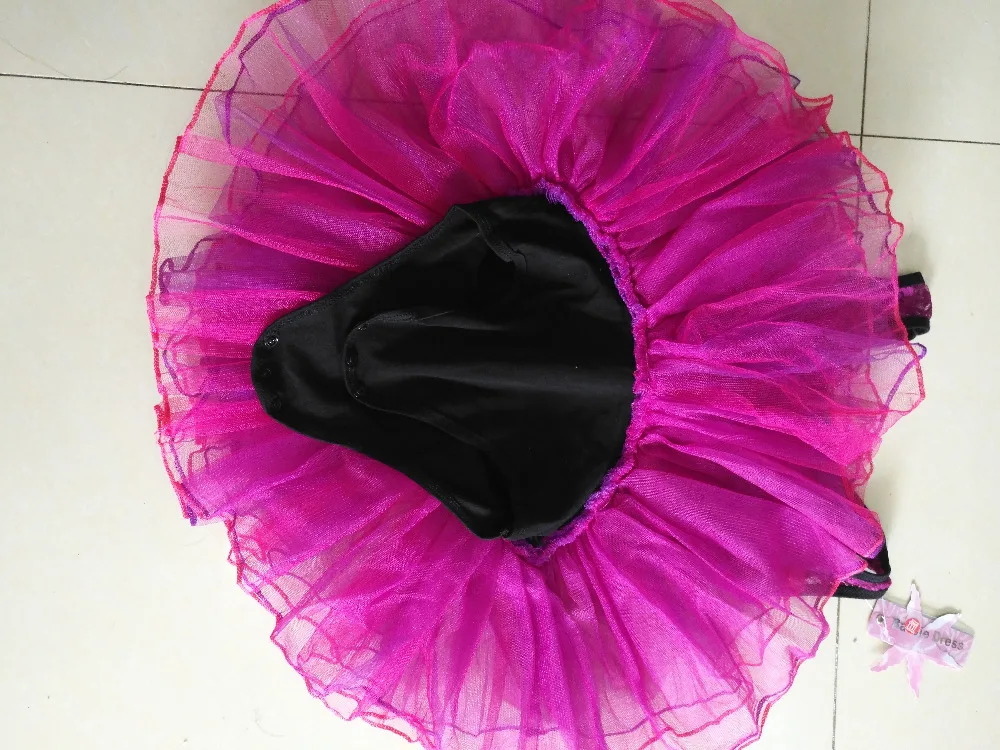 Фиолетовый кружевной балетный костюм детский танцевальный без рукавов Детская