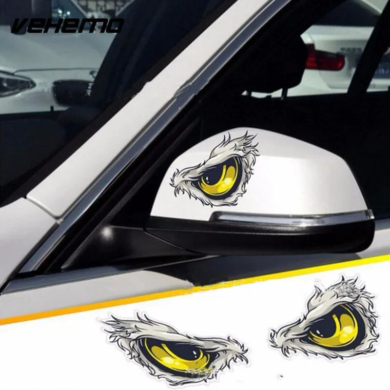 CDCOTN 2 шт. Автомобильная наклейка светоотражающая Eagle Eye 3D стерео моделирование