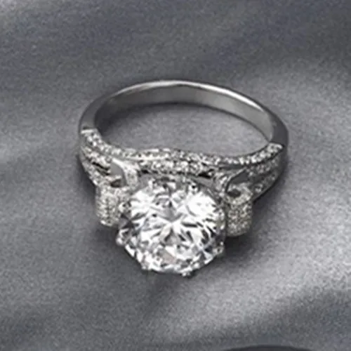 Потрясающее роскошное обручальное кольцо 5 карат для женщин искусственный алмаз