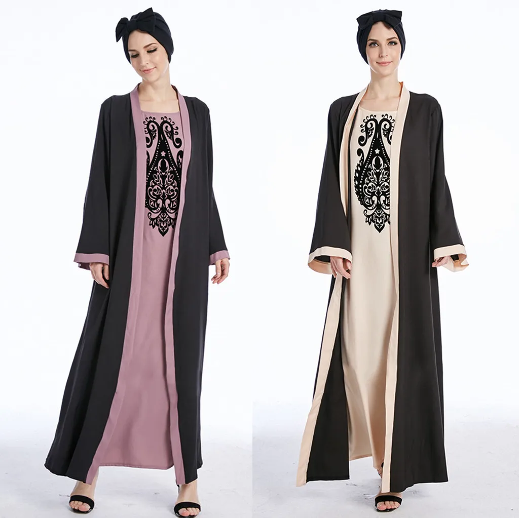 Abaya платье 2019 мусульманское женское скромное Макси абайя Турция длинный халат