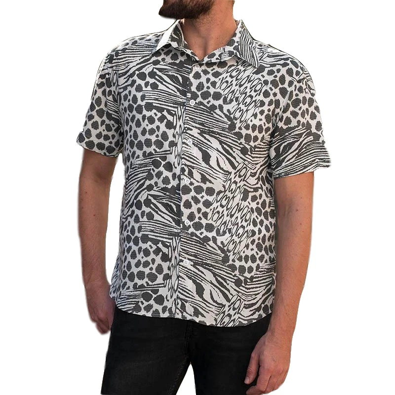Masculina Camisa Летняя мужская рубашка пляжные социальная одежда Гавайская тропическая рубашка платье с топом с лацканами свободные отпуск сорочка большой