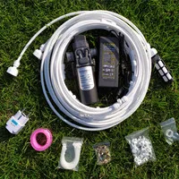 White 6 nozzles 12V на случай запотевания стекол можно использовать насос 160PSI высокое Давление усилитель диафрагмы распылитель водяного насоса 20-40ft с 6-16 шт. на случай запотевания стекол можно использовать насадки - Цвет: White 6 nozzles