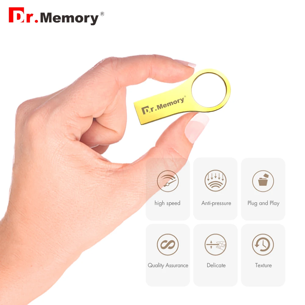 Высокоскоростные металлические USB флеш накопители супер мини флешка 32 ГБ