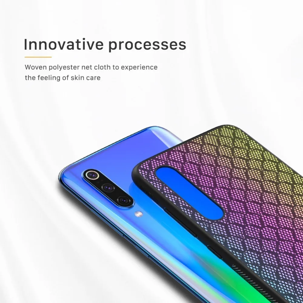 Для Xiaomi mi 9 чехол NILLKIN тканая полиэфирная сетка Светоотражающая защитная задняя крышка чехол для Xiaomi mi 9 mi 9 Explorer