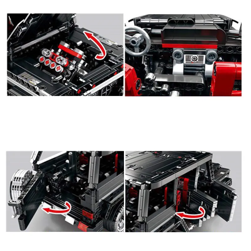 Новая серия G Class Technic SUV G500 внедорожники AWD автомобиль подходит для technic модель