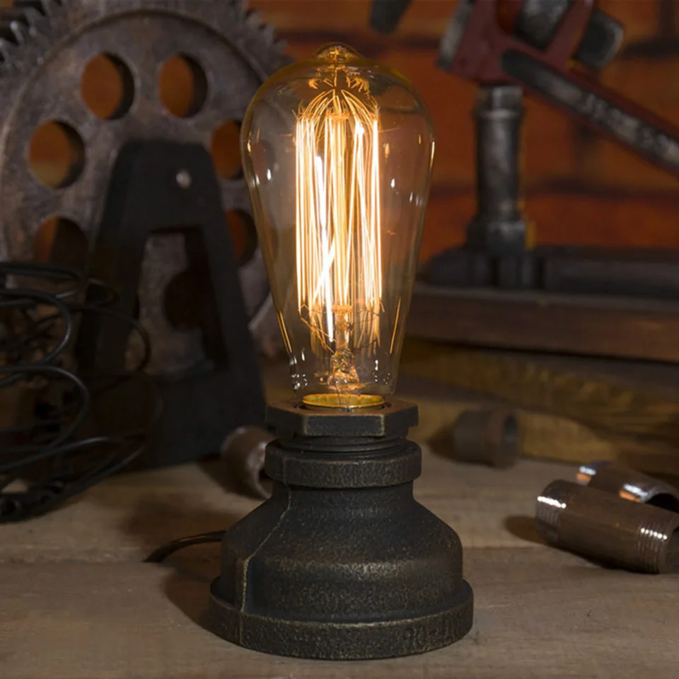 Oygroup Лофт E27 настольная лампа EDISON ЛАМПЫ для Гостиная Спальня прикроватной