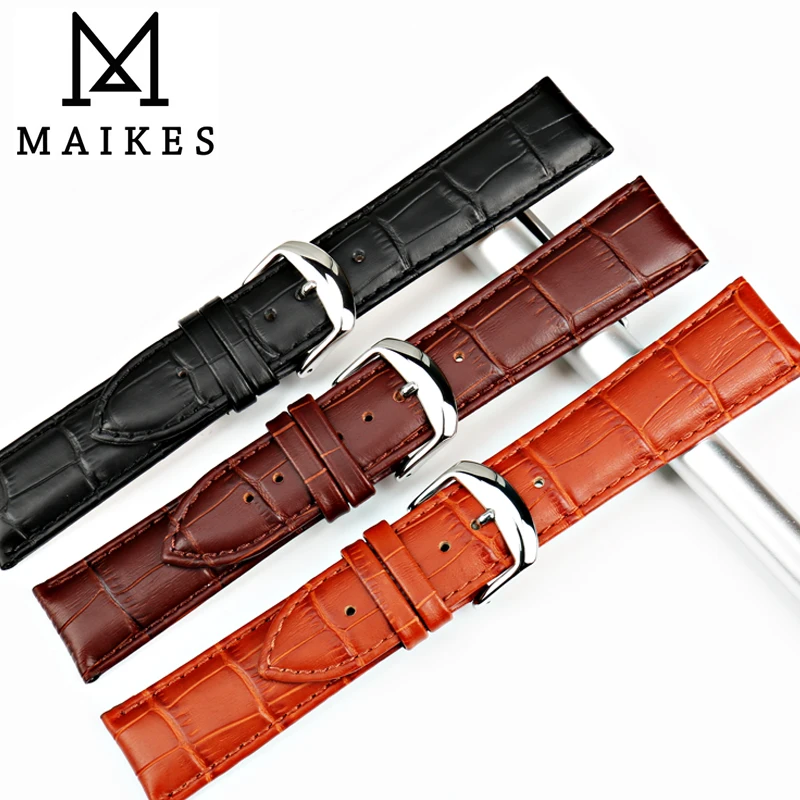Ремешок MAIKES из натуральной кожи для Casio качественный браслет часов аксессуары