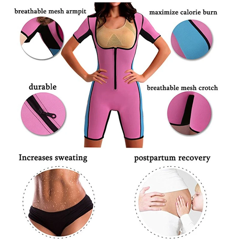 Для женщин неопрена Full Body Shaper для похудения живота талии тренер Вес потери Корректирующее белье боди впитывает пот костюм-сауна для увеличения ягодиц похудения Пояс