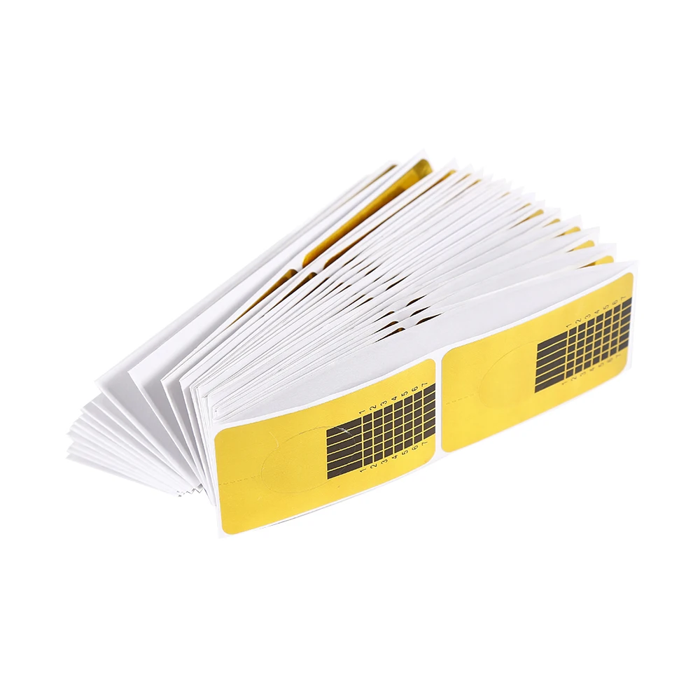 100 шт. золотистые подковообразные наконечники для дизайна ногтей ELECOOL 3D УФ гель