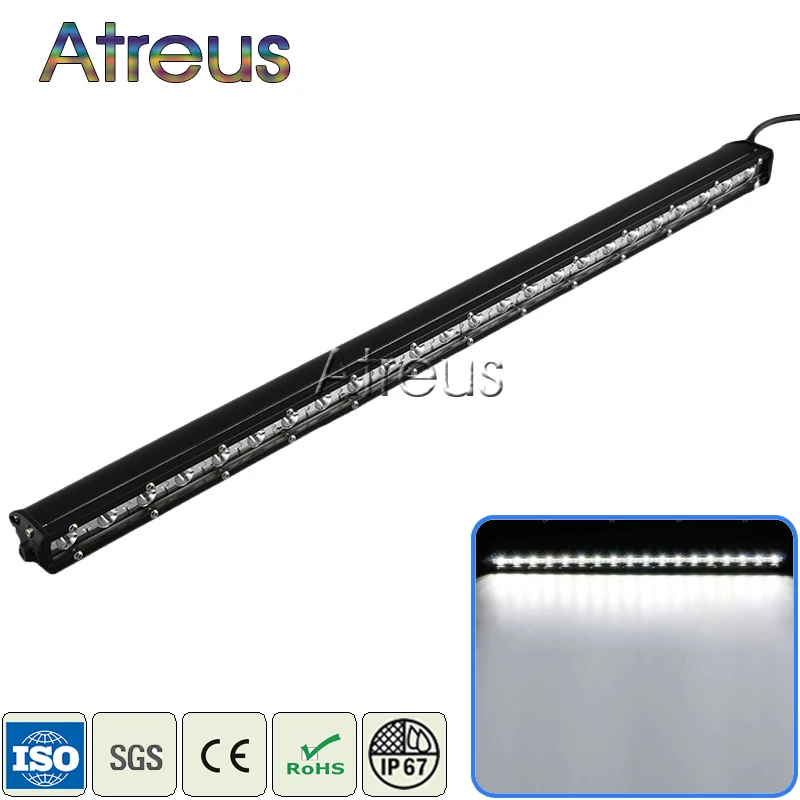 Atreus 25 дюймов 72W фары для автомобиля однорядные светодиодный светильник бар 12V 24V LED