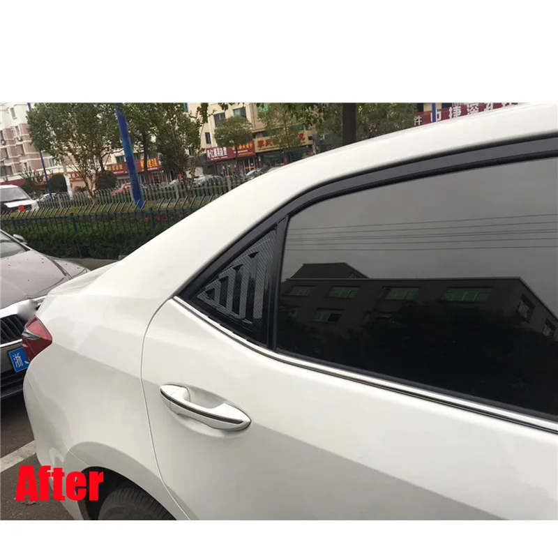 Заднее стекло автомобиля слепых оттенков жалюзи рама, окно формование порогов покрытие стикер для отделки для toyota corolla Седан