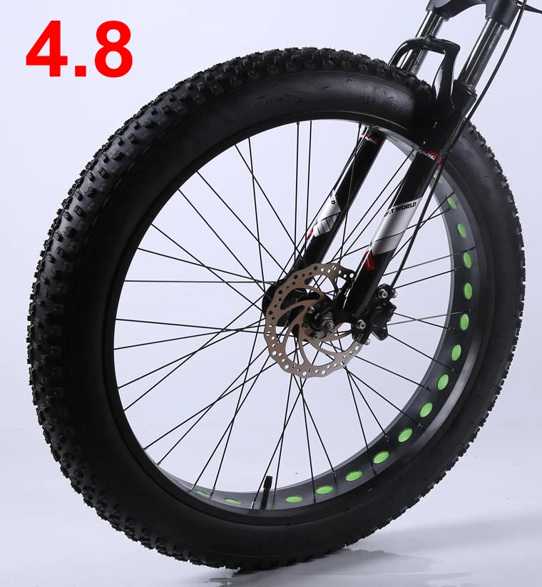 4.8 Size A BKGR26 26 дюймов колесо для велосипеда на толстых покрышках с внутренними и внешними шинами, без передней вилки - Цвет: 4.8 Size A BKGR26