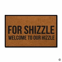 funny printed doormat entrance mat non slip doormat for shizzle welcome to our hizzle indoor outdoor decoration door mat 18x3