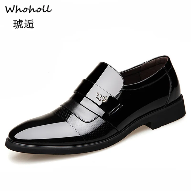 

Whoholl Brand Italian Mens Leather Shoes Big Size Luxury Dress Shoes Men High Quality Office Loafers Man Casual Wedding Shoes 44