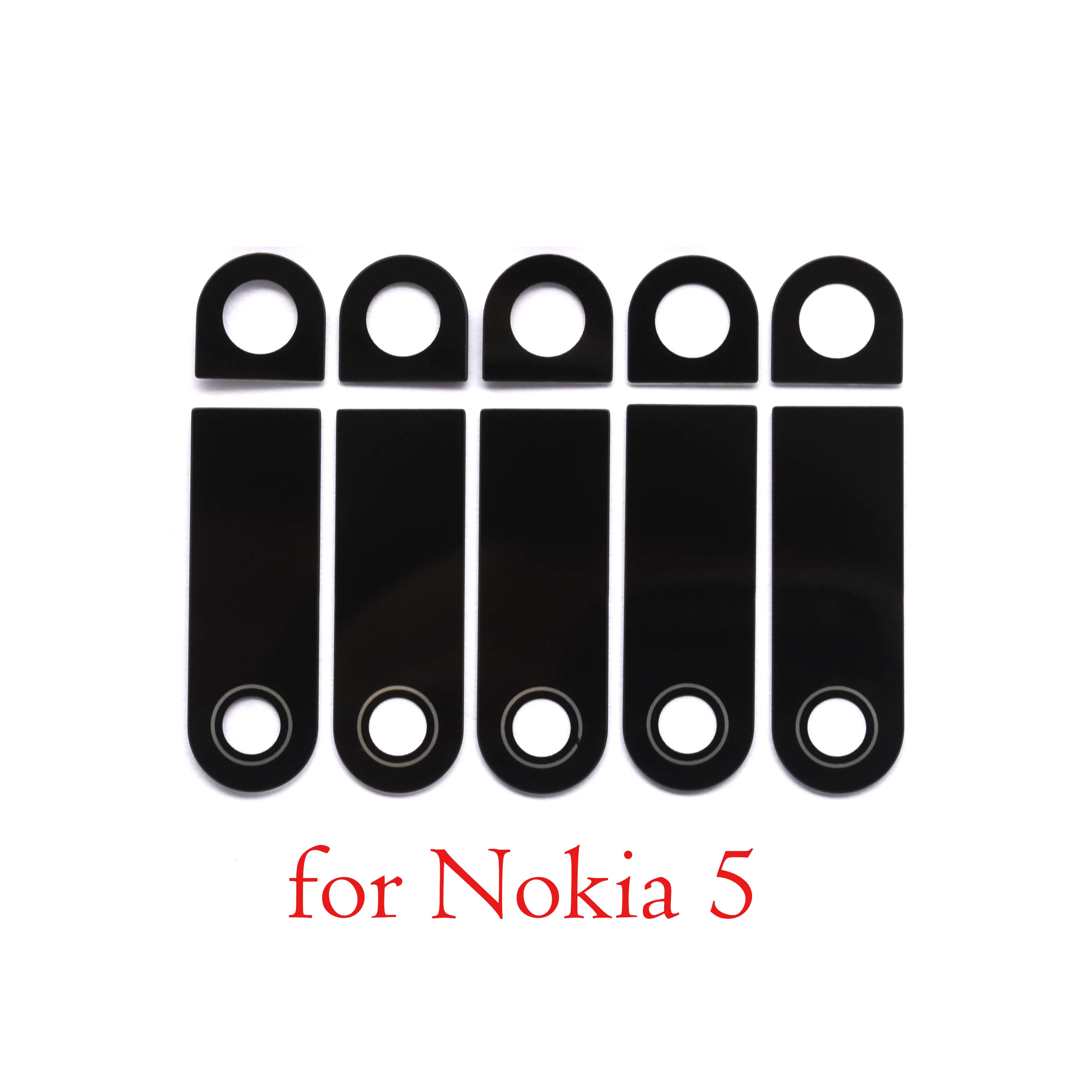 Стеклянный объектив задней камеры для Nokia 5 с наклейкой Nokia5|Шлейфы мобильных