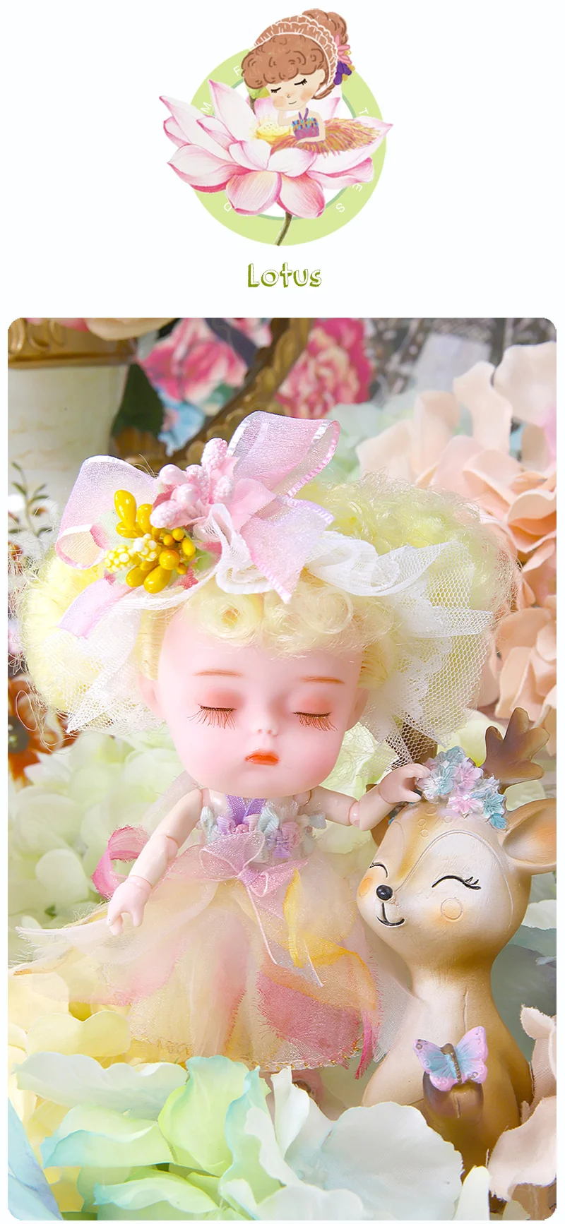 Мечта фея 1/12 BJD кукла DODO кукла 14 см мини кукла 26 шарнир тело милый детский подарок игрушка Ангел Кукла-сюрприз, ob11