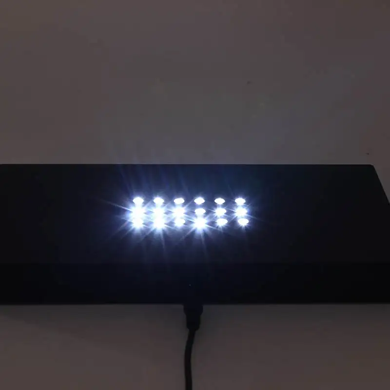 

White Light 18 LED Light Lamp Base Stand Plastic Material 3D USB Night Lamp Bases For Art Work Crystal Glass Display