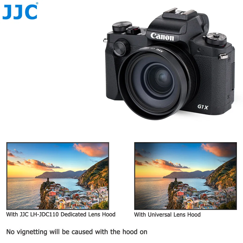 JJC бленда объектива камеры 49 мм крышка протектор фильтра для Canon PowerShot G1X Mark III