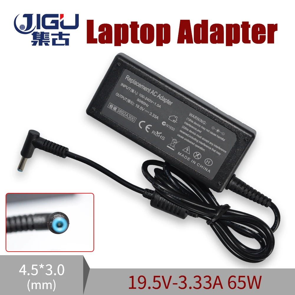 

19.5V 3.33A 4.5*3.0MM 65W Replacement For HP Pavilion 15 15-E003AX For Envy 14K00TX PPP009C Laptop AC Charger Power Adapter