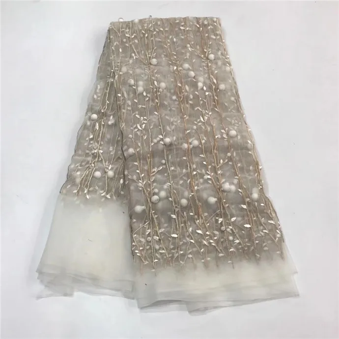 High Quality African Lace Fabric white 3D Applique Tissu Indian Wedding Dress French Swiss Voile Mesh Tulle Materia | Дом и сад