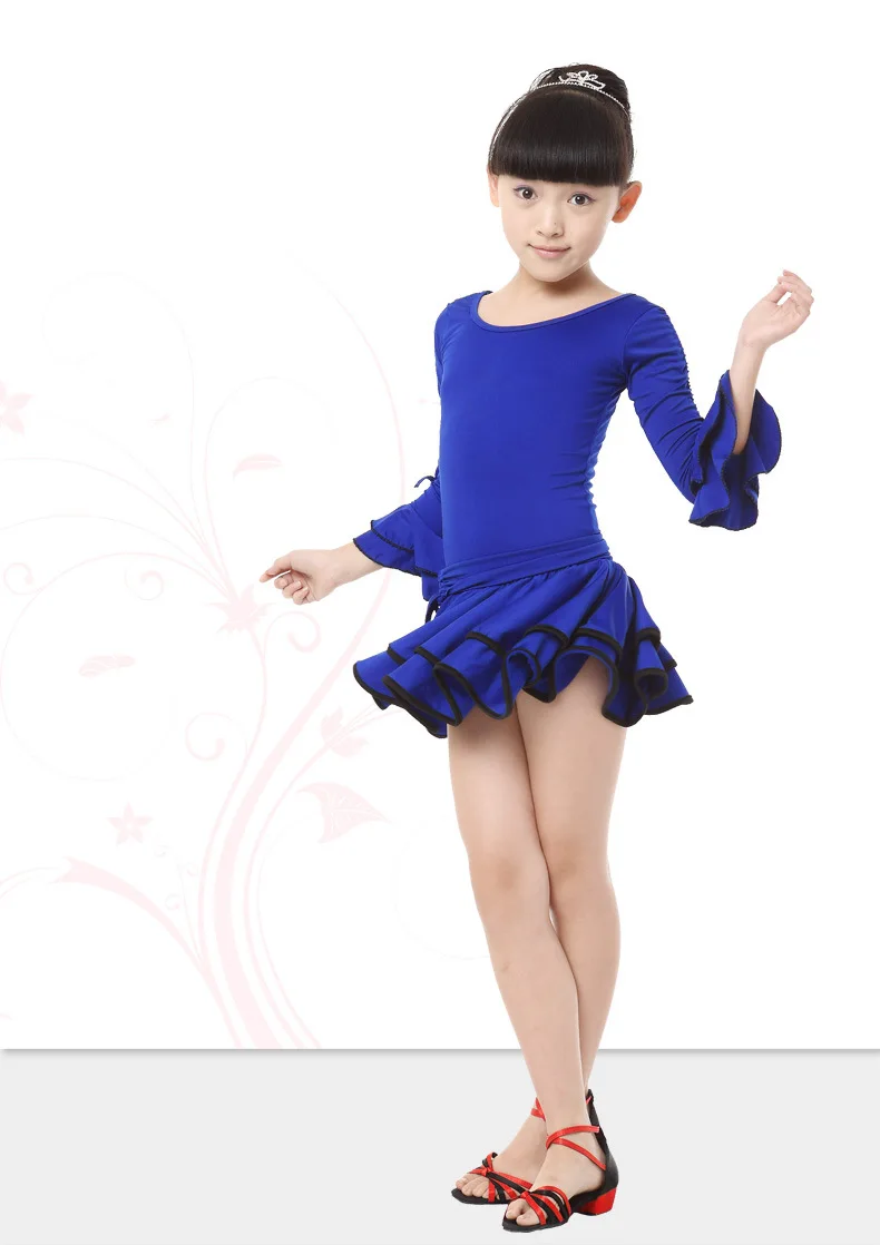 

latin skirt dance wear children clothes dress red for girls costumes child dance costume ballroom dancing dresses for kids