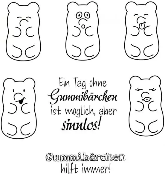 Прозрачный силиконовый штамп с немецкими словами/печать для скрапбукинга своими