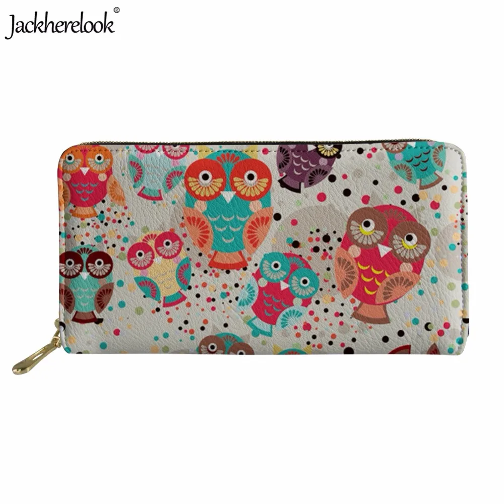 Женский кошелек из искусственной кожи jackhereluk Kawaii с объемным рисунком животных и