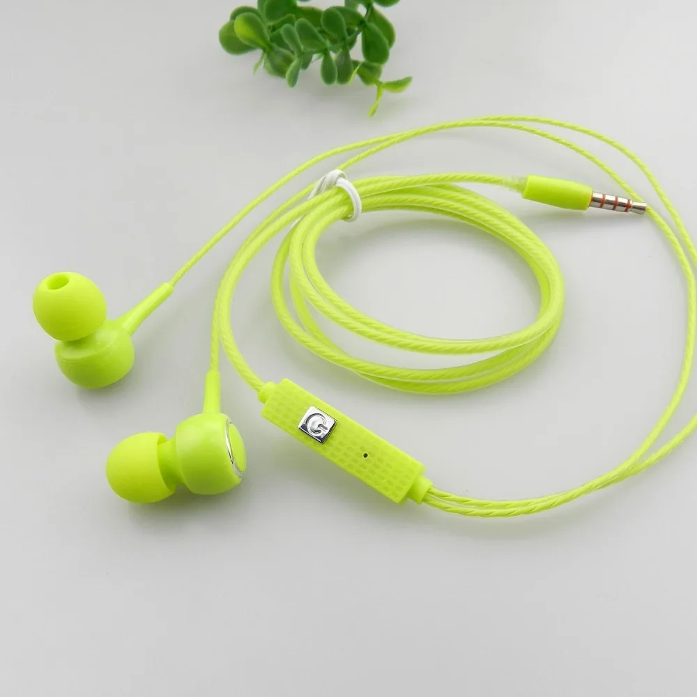 Проводные наушники In-Ear 3 5 мм с микрофоном для спортивной музыки стерео бас