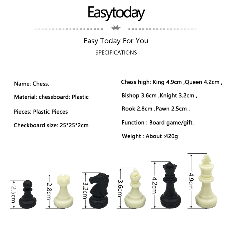 Easytoday электронные шашки два в одном магнитная Складная шахматная доска