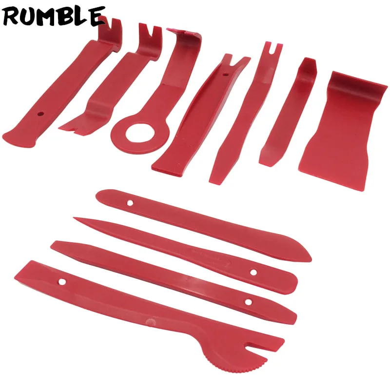 Rumble 11 штук жесткая Пластик авто радио Панель дверной зажим отделка Съемная