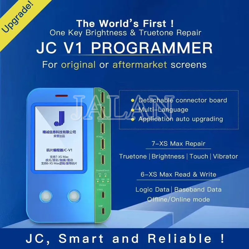 JC V1 датчик света настоящий тон Ремонт viration восстановление для 6 7 Plus 8 Plus X XS MAX XR сенсорный чип JC PRO 1000 S программист