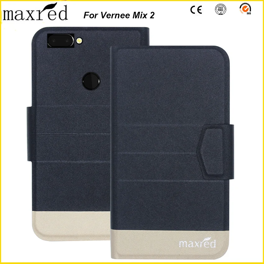 Оригинальный Maxred! Чехол-книжка Vernee Mix 2 высококачественный Ультратонкий
