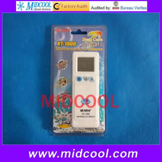 

Free shipping high quality KT-1000 air conditioner remote control