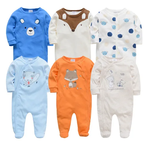 404439814347 6 шт./партия детские комбинезоны; богемный комплект, roupa de bebes кукла трансфер до Одежда для новорожденных мальчиков и девочек Летняя хлопковая футболка на возраст 3, 6, 9, 12 месяцев младенческой комбинезон Костюмы - Цвет: 404439814347