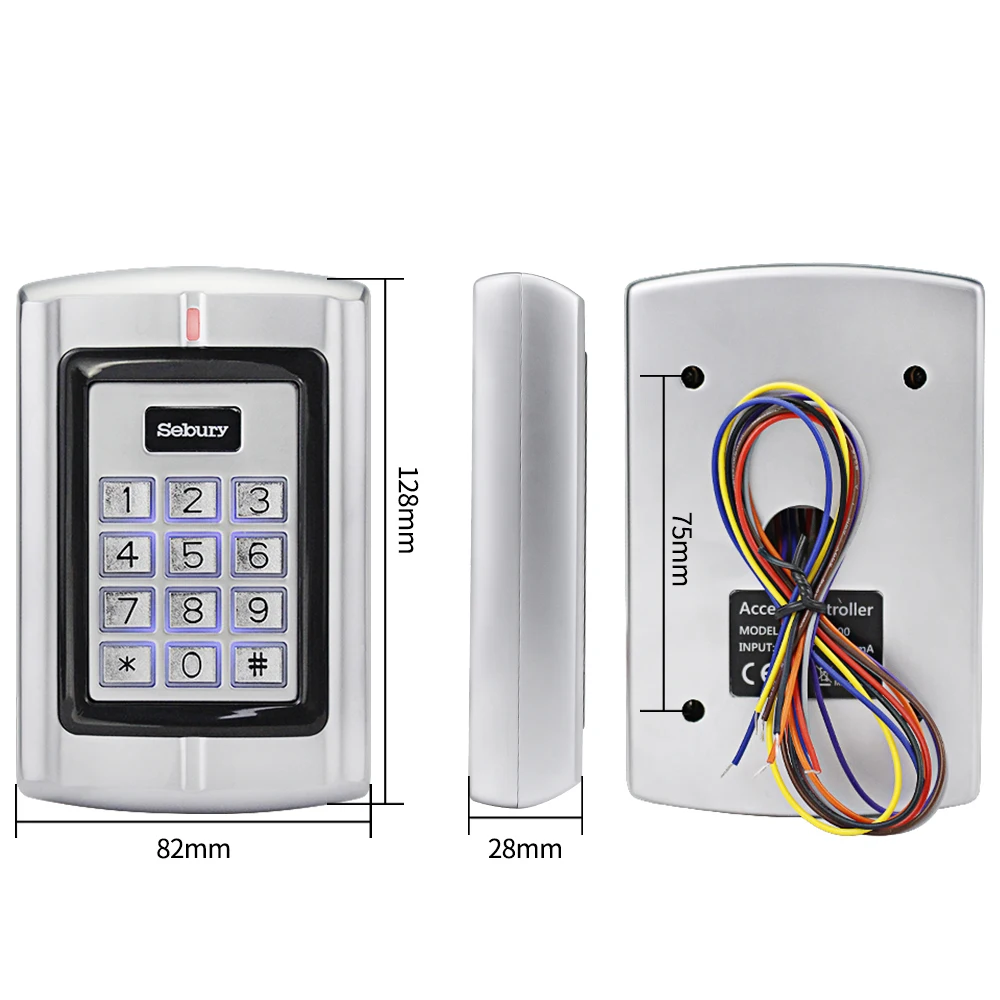 OBO Sebury RFID металлическая клавиатура контроля доступа 125 кГц Автономный контроллер