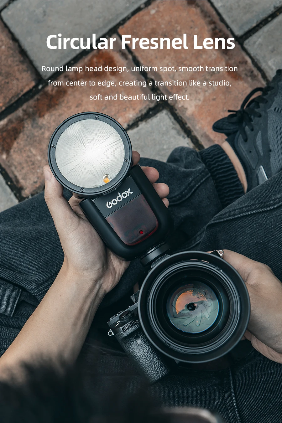 Предпродажа Godox V1 Speedlight V1C V1N V1S ttl HSS 1/8000 s литий-ионный Батарея Вспышка Speedlite для Canon Nikon sony