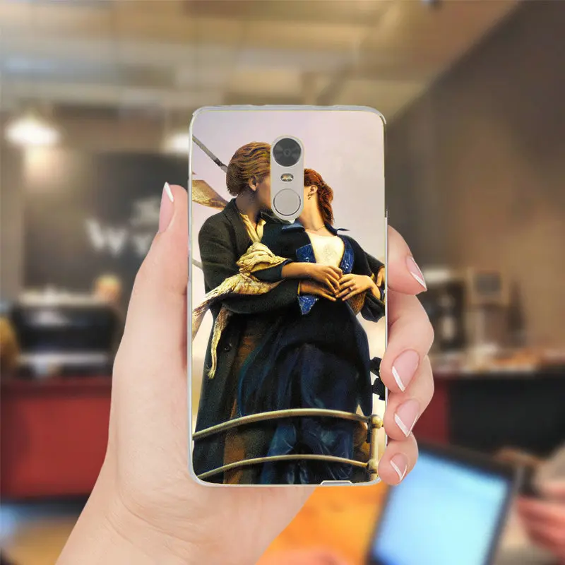 Титаник влюбленная пара чехол для телефона Xiaomi Redmi Mi Note 2 3 S 4X 4A 5 6 5S 5A 8 A1 Pro Plus основа