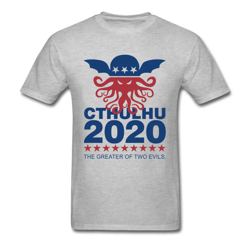 Cthulhu 2020 мужская белая футболка хлопковые топы дизайнерская с мультипликационным