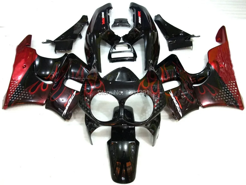 

fairings for HONDA CBR900RR 893 92 93 94 95 CBR 900RR 1992 1993 1994 1995 CBR893 92 93 94 95 Red flame fairing kits #887