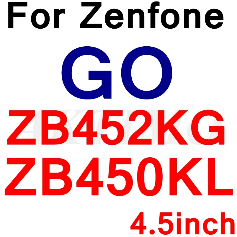 Закаленное стекло 9H 0,26 мм для asus Zenfone Peg asus 3X008 GO tv ZB500KL ZB450KL 2 Laser ZE500KL 3 Max защитная пленка Sklo чехол - Цвет: ZB450KL
