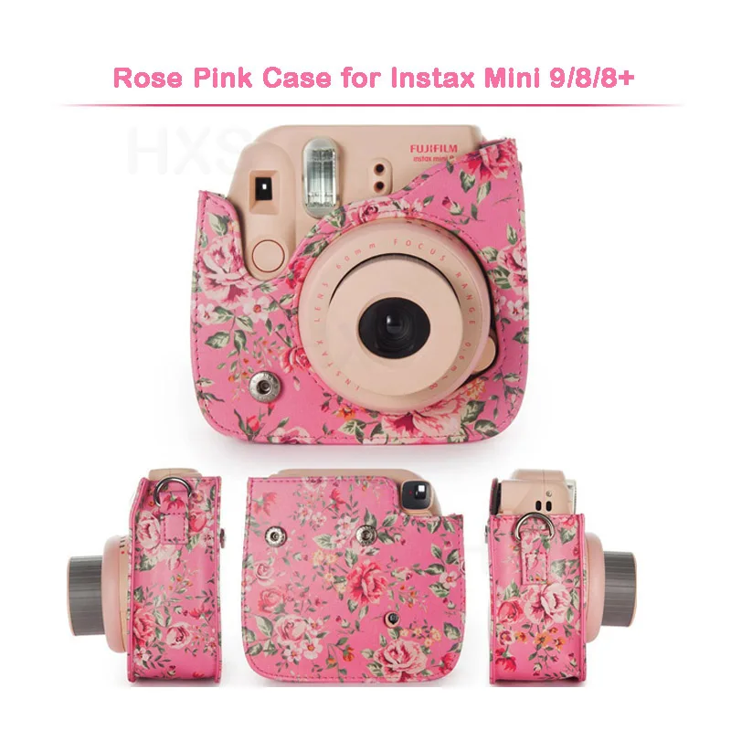 Чехол для Камеры Fujifilm Instax Mini качественная сумка через плечо из искусственной кожи с ремешком для Fuji Instax Mini 9, Instax Mini 8
