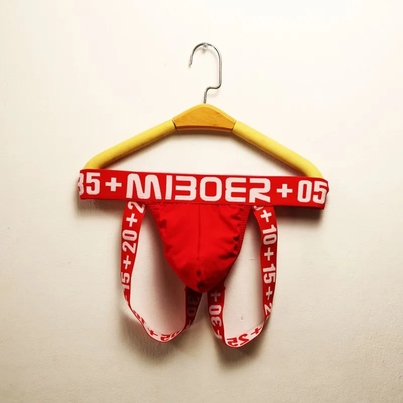 

Трусы-джоки Miboer мужские эротические, нижнее белье для геев, стринги и G-стринги, бриджи из хлопка, с эффектом пуш-апа, ягодицы