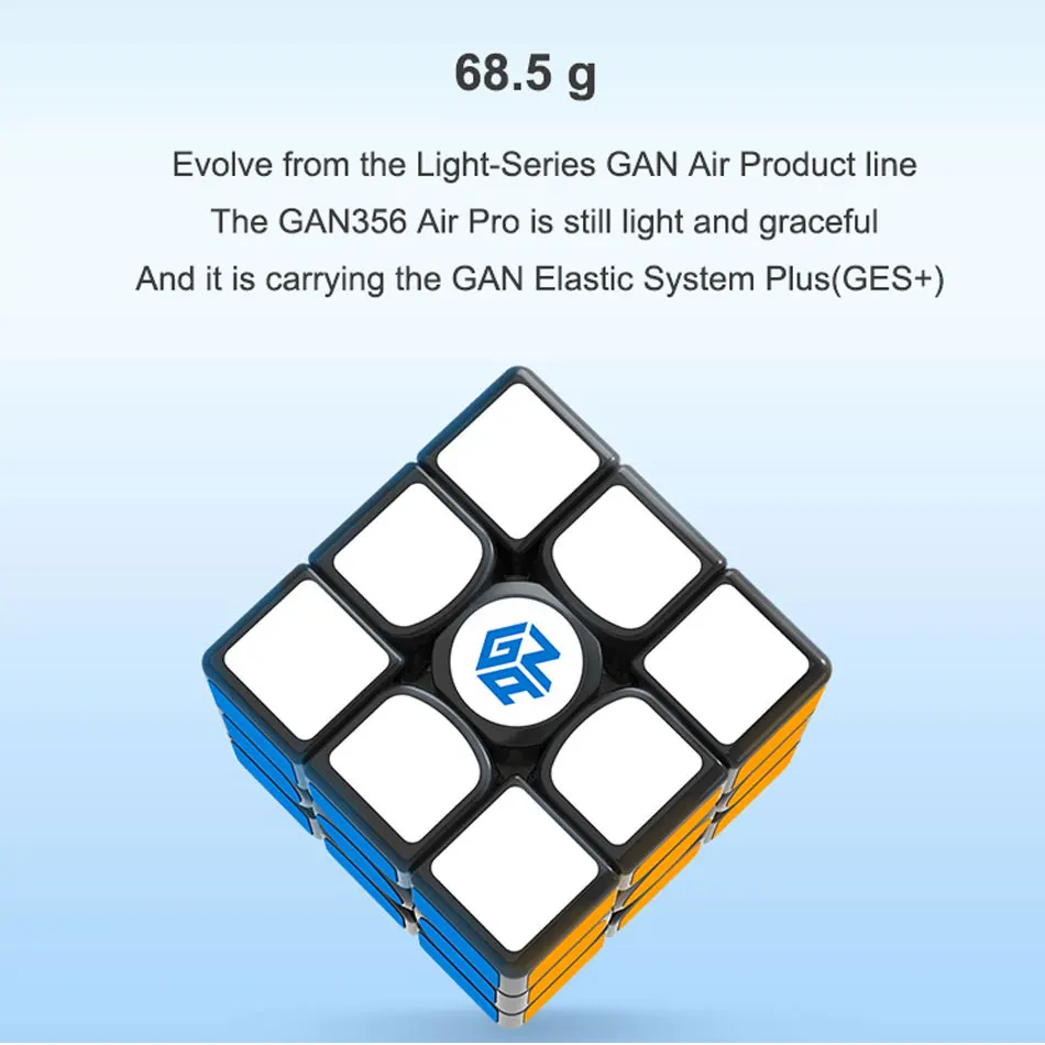 GAN 356 Air Pro 3x3x3 Магическая скорость кубик Гань с числовым IPG Профессиональный gan356 air