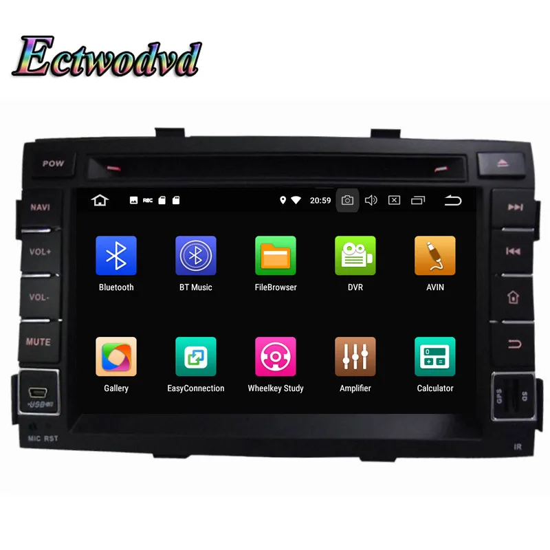 Ectwodvd Восьмиядерный 4G ram 64G rom Android 9 0 Автомобильный мультимедийный dvd-плеер