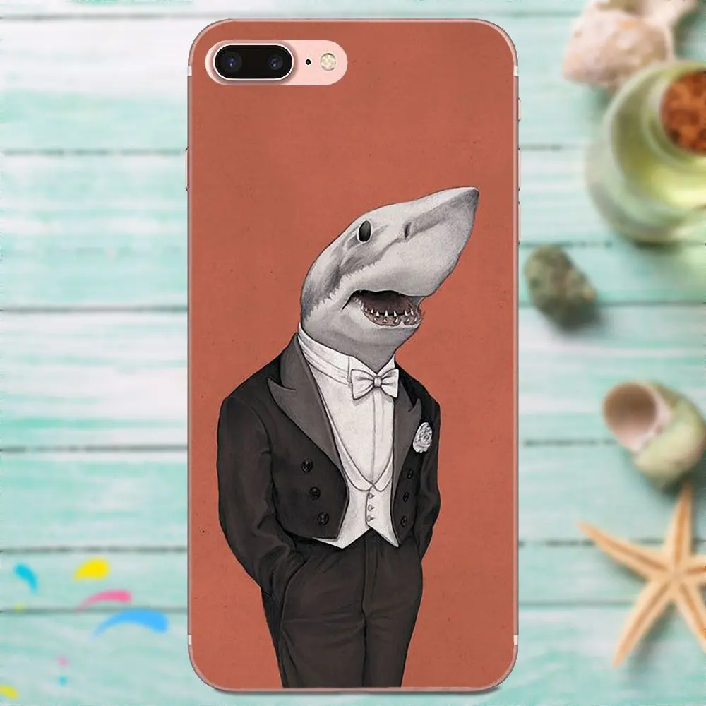 For Galaxy J1 J2 J3 J330 J4 J5 J6 J7 J730 J8 2015 2016 2017 2018 mini Pro Soft TPU Design Pastel Sharks Wallpaper Art | Мобильные