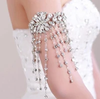 new bridal bracelet bridal bracelet chains crystal armband jewelry arm chain wedding dress accessories bracelets for women