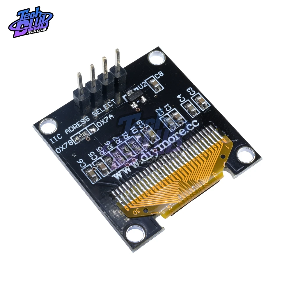 Модуль дисплея OLED 4Pin 0 96 дюйма белый/синий/желтый/синий 128X64 IIC I2C SSD1306 12864 для